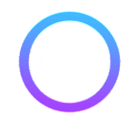 蓝色紫色渐变充电圆环gif图素材