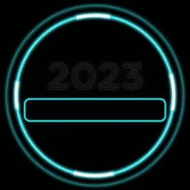 2023年倒计时LODING加载进度条HUD科技蓝色动图gif