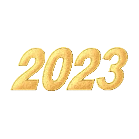 2023新年元旦数字扫光金属字体动效动图gif