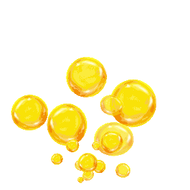黄色精油气泡漂浮装饰gif图素材卡通