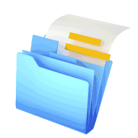 3DC4D立体商务办公文件夹立体gif图素材