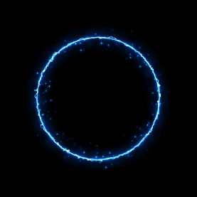 蓝色粒子光圈通用粒子光环