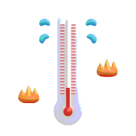 3D高温温度计温度爆表炎热gif图片gif图素材