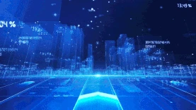 科技创新引领未来元素蓝色视频背景gif图素材