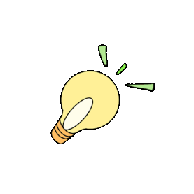 黄色灯泡闪光发光想法idea提示灯泡gif图素材